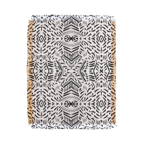 Marta Barragan Camarasa Bohemian strokes mosaic Throw Blanket
