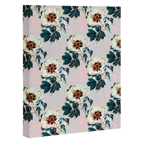 Marta Barragan Camarasa Flowery blooming with geometric Art Canvas