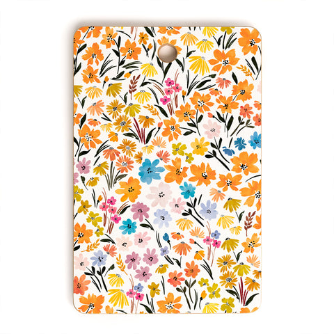 Marta Barragan Camarasa Flowery Meadow Colors Cutting Board Rectangle