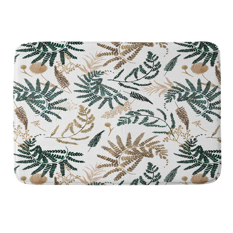 Marta Barragan Camarasa Forest wild meadow Memory Foam Bath Mat