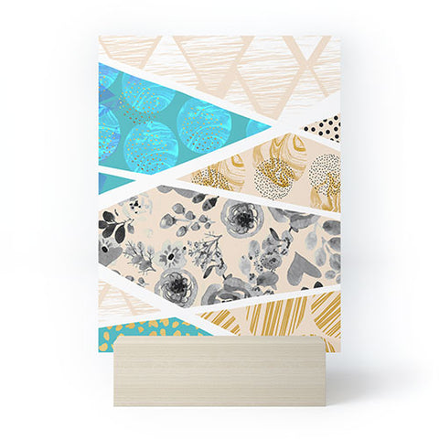 Marta Barragan Camarasa Geometric Mosaic abstract textures 2 Mini Art Print
