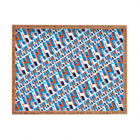 Marta Barragan Camarasa Linear patterns Rectangular Tray