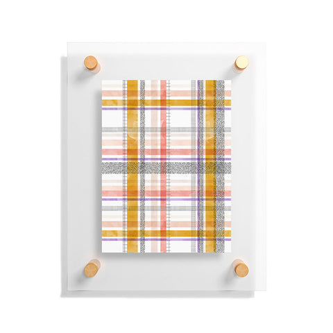 Marta Barragan Camarasa Modern tartan 22 Floating Acrylic Print