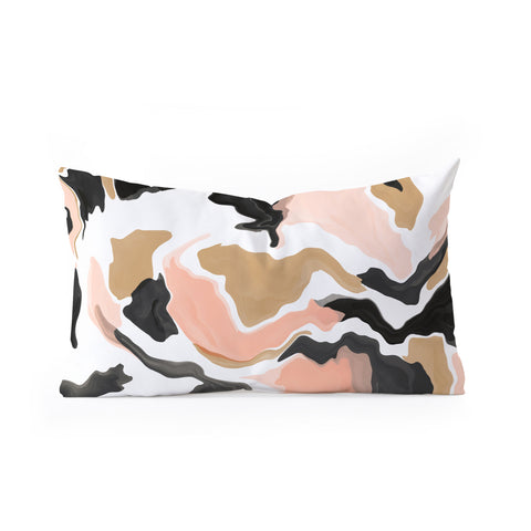 Marta Barragan Camarasa Modern terrazzo detail 36 Oblong Throw Pillow