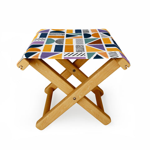 Marta Barragan Camarasa Mosaic shapes and textures Clf Folding Stool