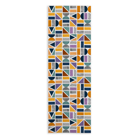 Marta Barragan Camarasa Mosaic shapes and textures Clf Yoga Towel