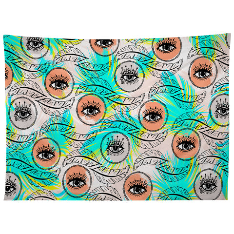 Marta Barragan Camarasa Pattern boho eyes Tapestry