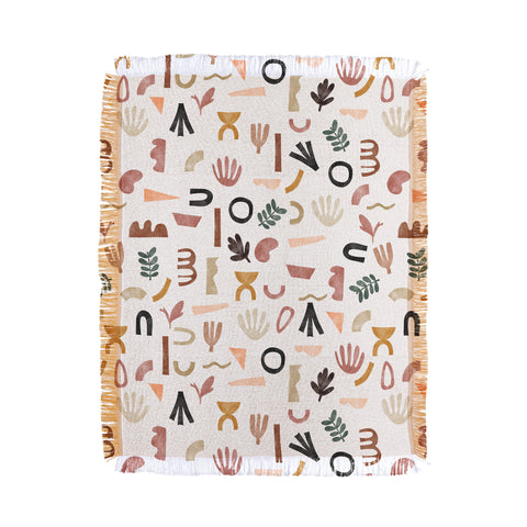 Marta Barragan Camarasa Pattern desert shapes Throw Blanket