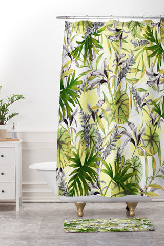 Marta Barragan Camarasa Stylish jungle Shower Curtain And Mat