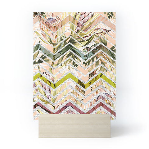 Marta Barragan Camarasa Tropical geometric pattern Mini Art Print