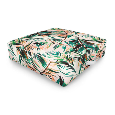 Marta Barragan Camarasa Tropical leaf Desert Outdoor Floor Cushion