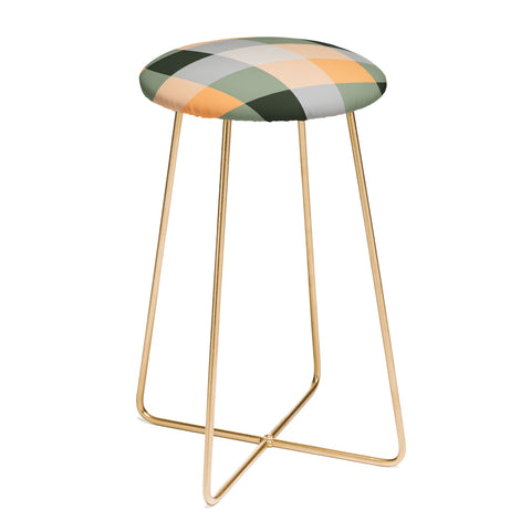 Miho retro color illusion Counter Stool