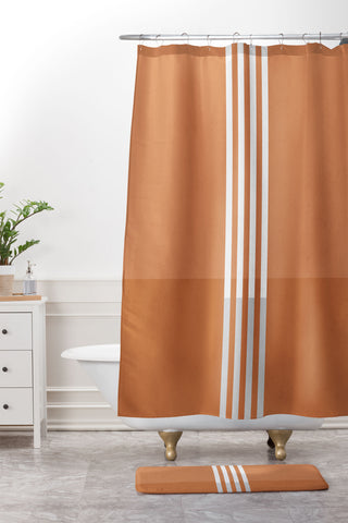 Mile High Studio Portals The Slot Rust Shower Curtain And Mat