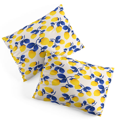 Mirimo Lemons Blue Pillow Shams