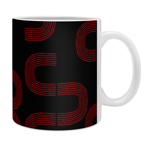 Mirimo Meetings Red on Black Coffee Mug