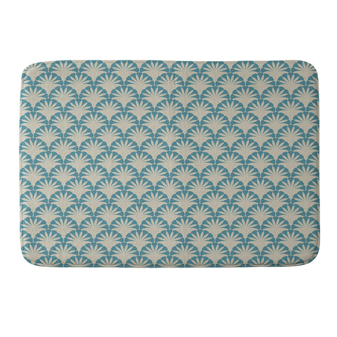 Mirimo Palmira Blue Memory Foam Bath Mat