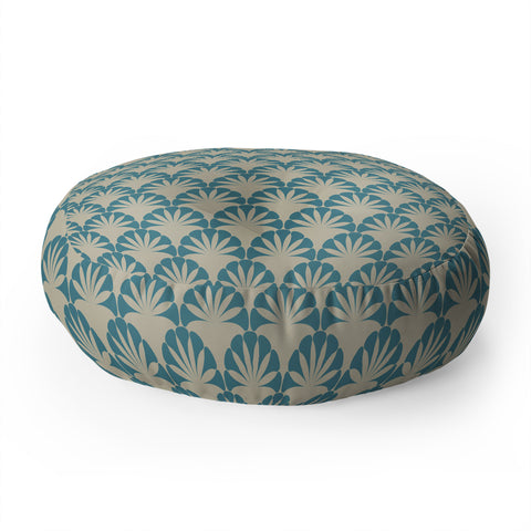 Mirimo Palmira Blue Floor Pillow Round