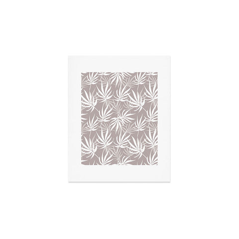 Mirimo Tropical Leaves on Beige Art Print