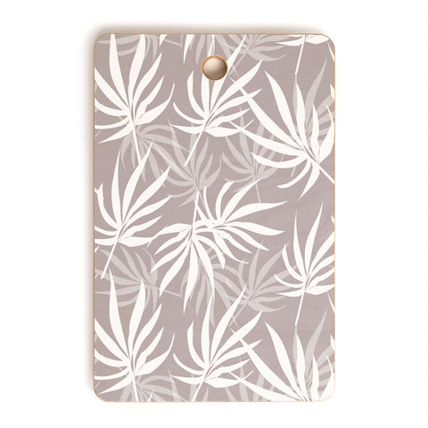 Mirimo Tropical Leaves on Beige Cutting Board Rectangle