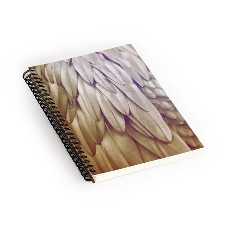 Monika Strigel 1P FEATHERS GOLD Spiral Notebook