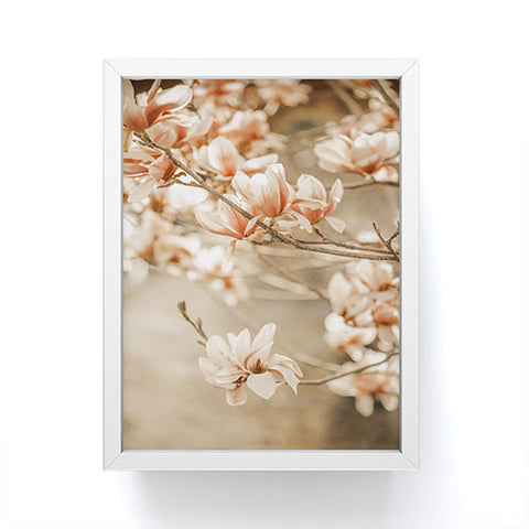 Monika Strigel MAGNOLIA PEACH BLOSSOM TREE Framed Mini Art Print