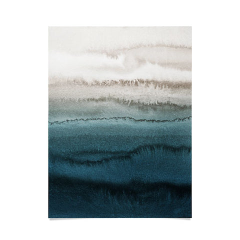 Monika Strigel WITHIN THE TIDES CRASHING WAVES TEAL Poster