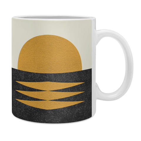 MoonlightPrint Sunset Geometric Midcentury style Coffee Mug