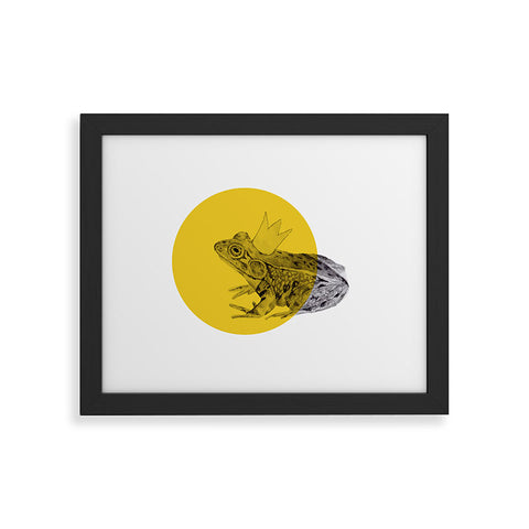 Morgan Kendall Gold Frog Prince Framed Art Print