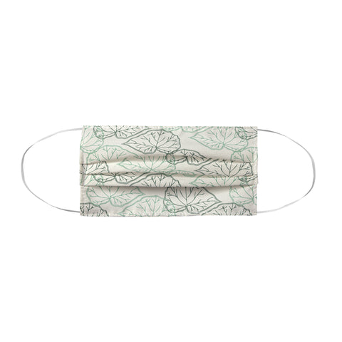 Morgan Kendall mint green leaves Face Mask