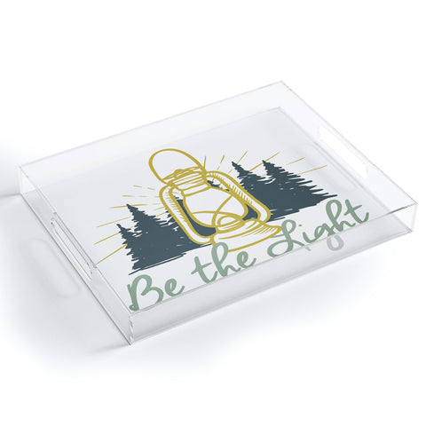 move-mtns Be the Light Christian Inspiration Acrylic Tray