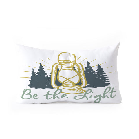 move-mtns Be the Light Christian Inspiration Oblong Throw Pillow