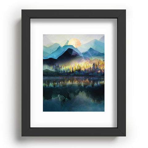 Nadja Mountain Lake Under Sunrise Recessed Framing Rectangle