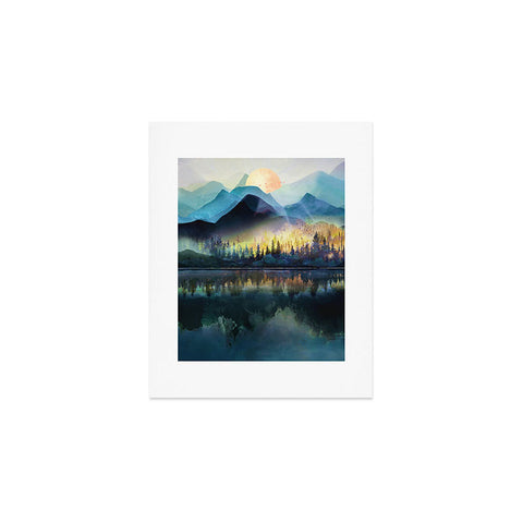 Nadja Mountain Lake Under Sunrise Art Print