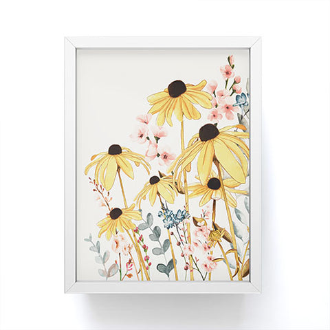 Nadja Summer Flowers I Framed Mini Art Print