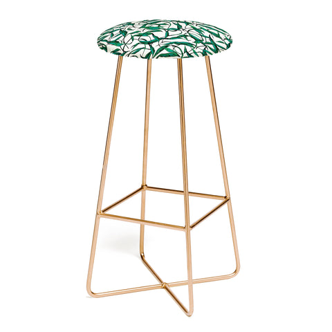 Natalie Baca Bamboo Leaf Bar Stool