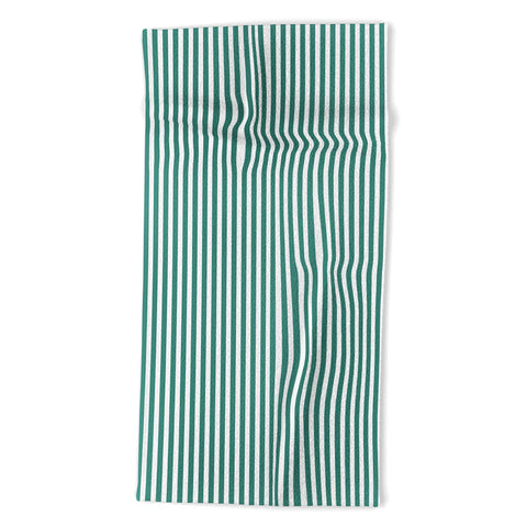 Natalie Baca Bouquet Stripe Beach Towel