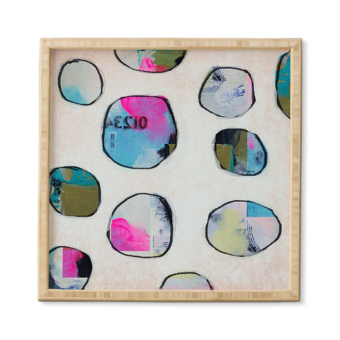 Natalie Baca Circles In Neon Framed Wall Art