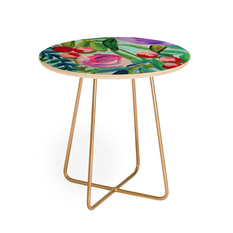 Natalie Baca My Garden Round Side Table