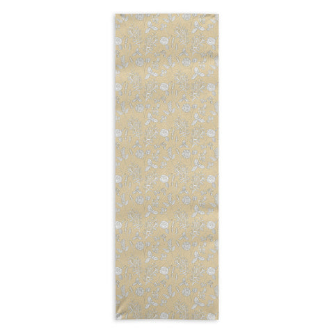 Natalie Baca Plant Therapy Butter Yellow Yoga Towel