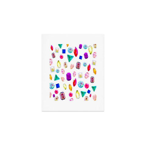 Natalie Baca Rhinestone Reverie In White Art Print