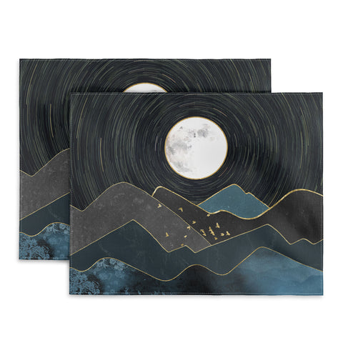 Nature Magick Blue Marble Mountains Moon Placemat