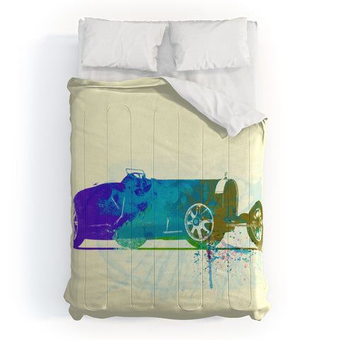 Naxart Bugatti Type 35 R Watercolor Comforter