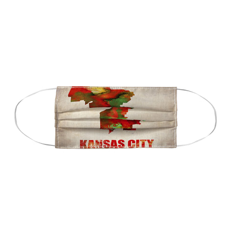 Naxart Kansas City Watercolor Map Face Mask