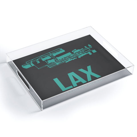 Naxart LAX Los Angeles Poster 2 Acrylic Tray