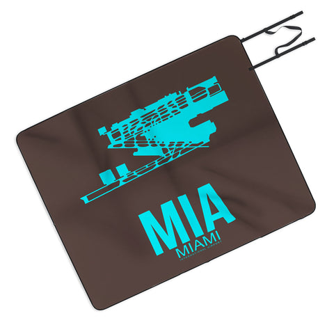 Naxart MIA Miami Poster 2 Picnic Blanket