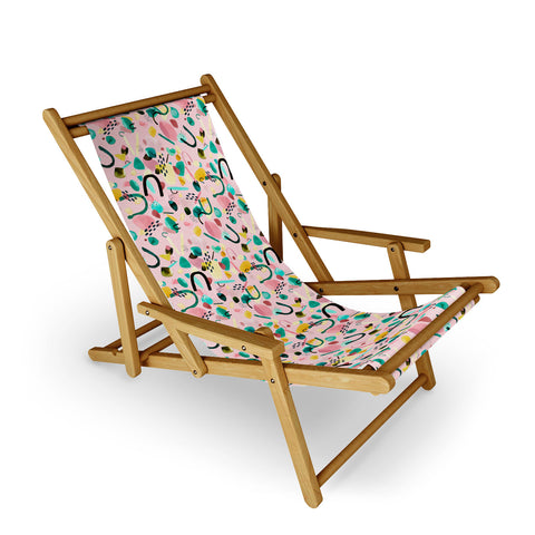 Ninola Design Abstract geo shapes Flower Sling Chair