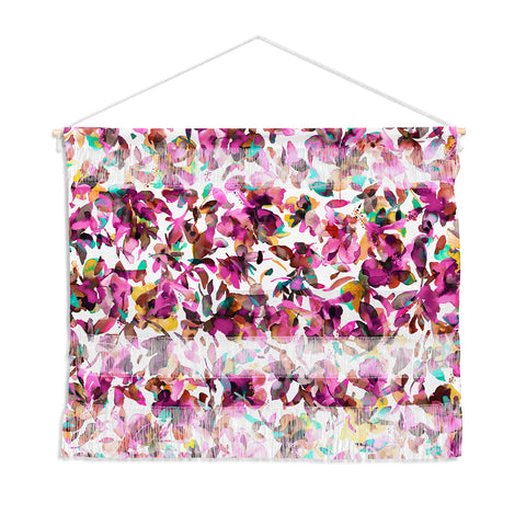 Ninola Design Aquatic Hibiscus Flowers Pink Wall Hanging Landscape