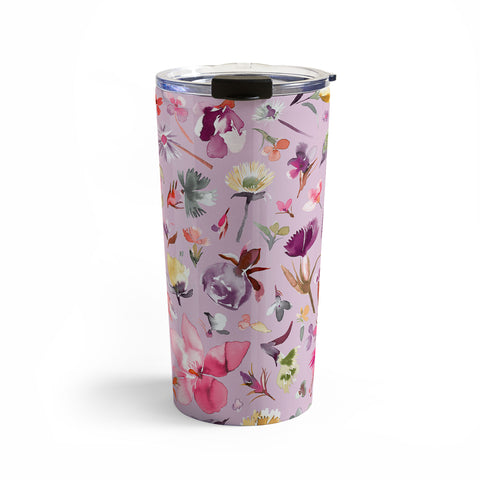 Ninola Design Blooming flowers lilac Travel Mug