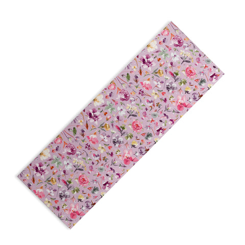Ninola Design Blooming flowers lilac Yoga Mat