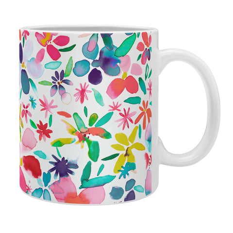 Ninola Design Colorful Flower Petals Multi Coffee Mug
